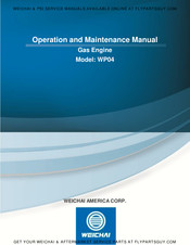 WEICHAI WP4GNA Operation And Maintenance Manual