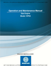 Weichai WP4GNA Operation And Maintenance Manual