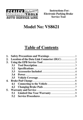 Sealey VS8621 Instructions Manual
