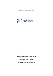 Multitone ACCESS 3000 COMPACT Supervisor Manual