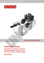Unold 58746 Instructions For Use Manual