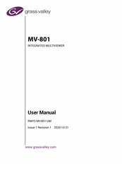 GRASS VALLEY FGAMV MV-800-RP User Manual