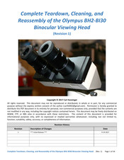 Olympus BH2-BI30 Complete Teardown, Cleaning, And Reassembly