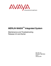 Avaya MERLIN MAGIX Maintenance And Troubleshooting Manual
