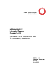 BELL LABS INNOVATIONS Lucent Technologies MERLIN MAGIX Installation, Spm, Maintenance, And Troubleshooting Supplement