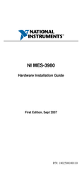 NI MES-3980 Hardware Installation Manual