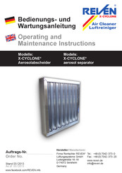 Reven 90-06101 Operating And Maintenance Instructions Manual
