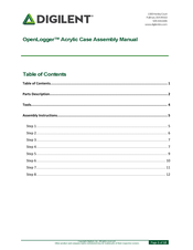 Digilent OpenLogger 240-139 Assembly Manual