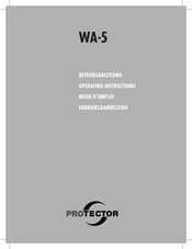 Protector WA-5 Operating Instructions Manual