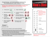 Trebs XTEND & CLIMB Operational And Care Instructions