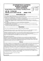 Link's Caprera 40 10 340 19 20 26 Assembling Instruction