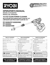 Ryobi EZ CLEAN RY120350 Operator's Manual