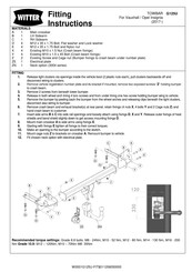 Witter G125U Fitting Instructions