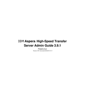Ibm Aspera HST Admin Manual