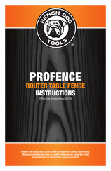 Bench Dog Tools PROFENCE Instructions Manual
