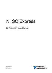 National Instruments SC Express PXIe-4357 User Manual