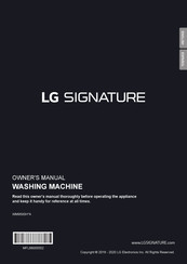 LG SIGNATURE WM9500HKA Owner's Manual