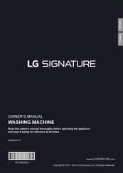 LG SIGNATURE WM9500H A Series Owner's Manual