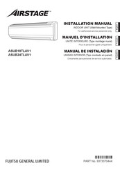 Fujitsu Airstage ASUB18TLAV1 Installation Manual