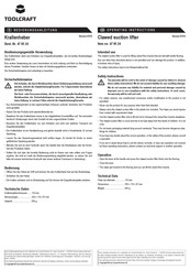 Toolcraft 47 85 24 Operating Instructions