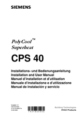 Siemens PolyCool CPS 40 Installation And User Manual