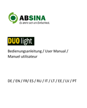 ABSINA Duo Light 2001 User Manual