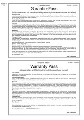DuschMaster D 9646 Manual