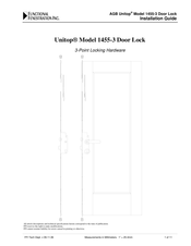 Functional Fenestration AGB Unitop 1455-3 Installation Manual