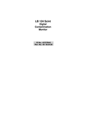 BERTHOLD TECHNOLOGIES LB 124 Scint Series Manual