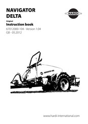 Hardi NAVIGATOR DELTA Instruction Book
