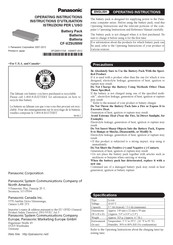 Panasonic CF-VZS Series Operating Instructions Manual