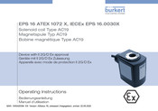 Burkert IECEx EPS 16.0030X Operating Instructions Manual