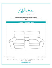 Abbyson Lawrence 12259 Assembly Instructions Manual