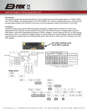 B-TEK Scales T403S Install And Configure