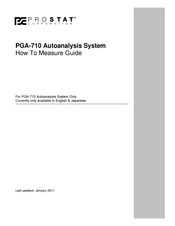 Prostat PGA-710 How To Measure Manual