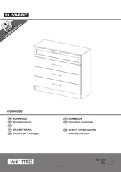 Livarno CHEST OF DRAWERS Assembly Instruction Manual