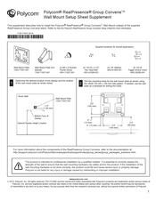 Polycom realpresence group convene Setup Sheet Supplement