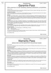 DuschMaster D 9619 Manual