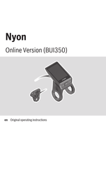 Bosch Nyon Original Operating Instructions
