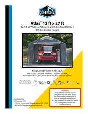 King Canopy Atlas AT1227S Assembly Instructions Manual