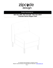 Wayfair Zipcode Design DD1125-1-BR Product Instructions