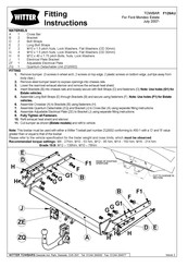 Witter F129AU Fitting Instructions