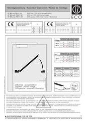 ECO Schulte EF BG Assembly Instruction Manual