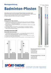 Sport-thieme 11 114 1506 Assembly Instructions