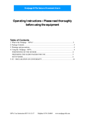 Medpage MP5x Operating Instructions Manual