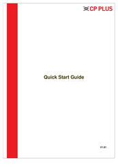 CP Plus CP-UNR-4K2082-V2 Quick Start Manual