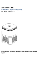 homelabs AKJ050GE-CA Important Safety Instructions Manual