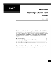 EMC2 AX100SCi Replacing Manual