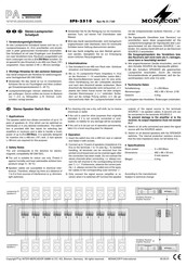 Monacor SPS-2510 Manual