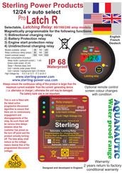 Sterling Power Products Pro Latch R 240 Instructions Manual